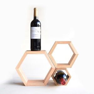 [customizable] honeycomb wooden hexagons! MEDIUM